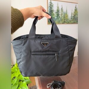 Prada Black Nylon Shoulder Bag